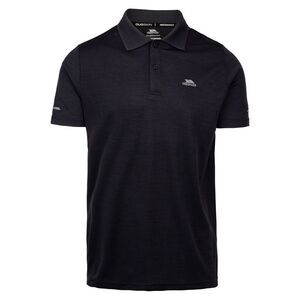 Trespass Mens Mckay Active Polo Shirt / Dark Flint Marl
